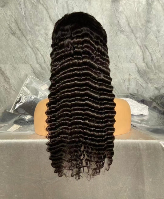 Human Hair - Deep wave Lace Wig