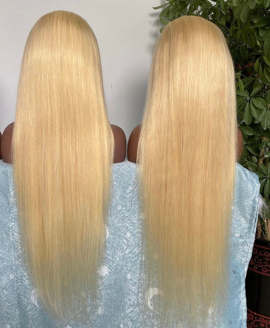 Human Hair - #613 Straight Lace Wig