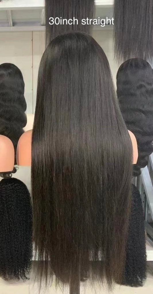 Human Hair - Straight Lace Wig